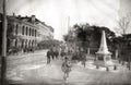 Shanghai Bund Street Scene Traffic Rickshaws Architecture Vtg. Photo 19thC.