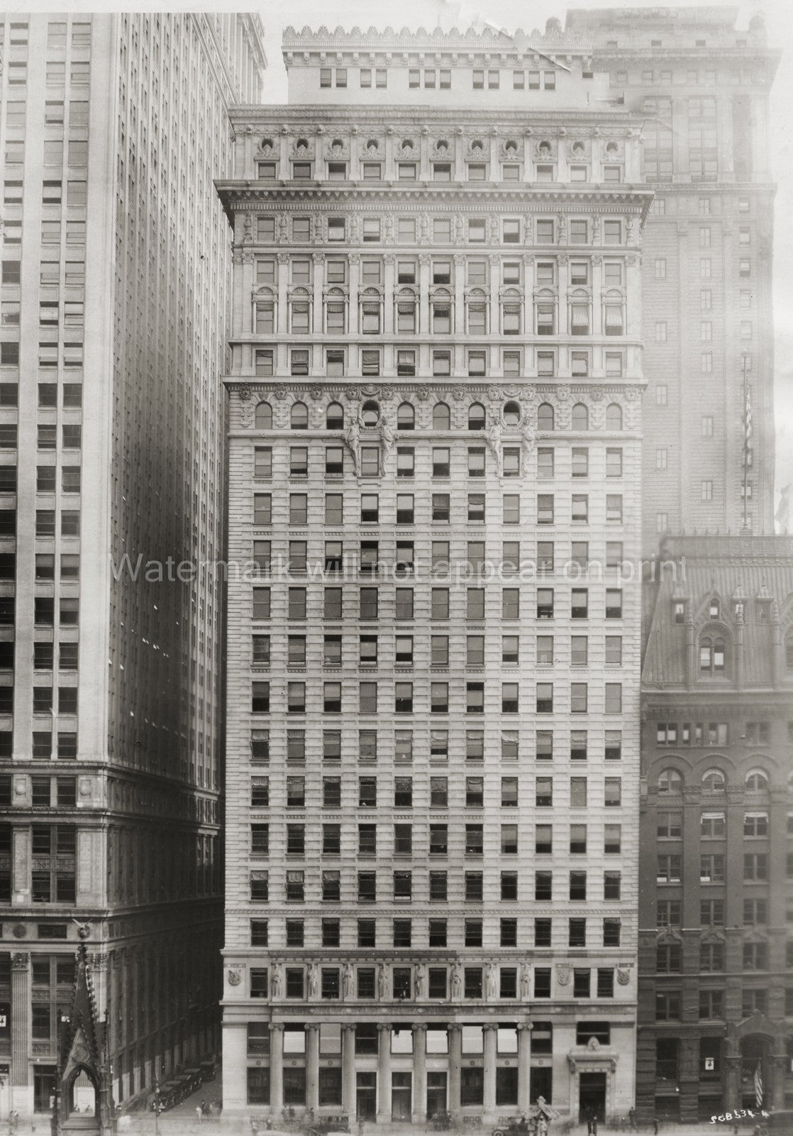 American Surety Co. 100 Broadway New York City Skyscraper Vtg. Photo 20thC.
