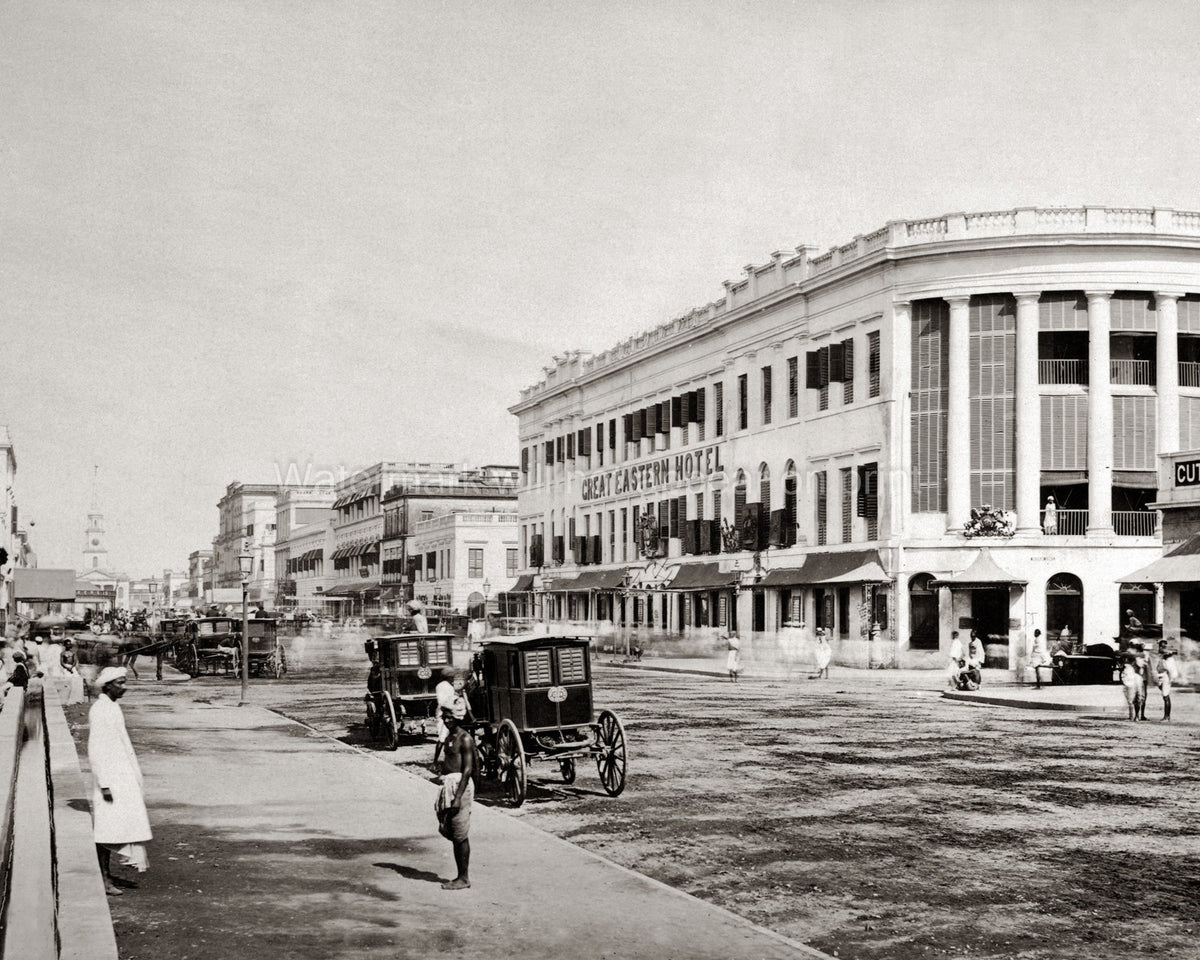 Great Eastern Hotel Calcutta India Colonial Architecture Vtg. Photo 19thC.