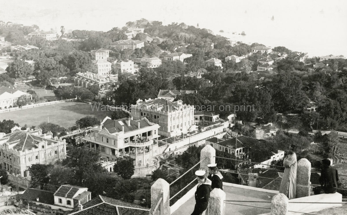 Amoy Xiamen China Coastal View Cityscape Architecture Sailors Vtg. Photo 20thC.