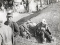 Wounded French Soldier Field Kitchen Epernay WW1 Camp Vtg. Photo