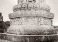 China Summer Palace Stone Carvings Sculpture Pagoda Base Vtg. Photo 19thC.