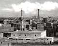 Cairo Egypt Cityscape Minaret Mosque Rooftops Architecture Vtg. Photo 19thC.