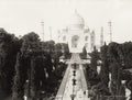 Agra India Taj Mahal Mausoleum Mughal Architecture Garden Vtg. Photo 19thC.