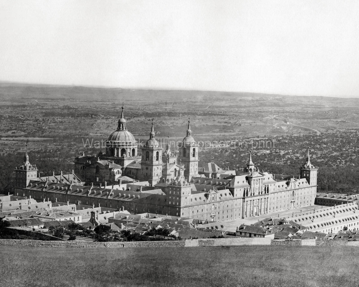 El Escorial Monastery Spain Royal Site Palace Basilica Vtg. Photo 19thC.