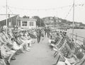 Torquay Devon Promenade Scene People Deckchairs Seaside Pier Vtg. Photo 19thC.