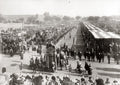 India Delhi Durbar Ceremony Procession Elephants Red Fort Vtg. Photo 19thC.