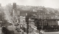 San Francisco California Hilly Street View Cable Car Church Vtg. Photo 19thC.