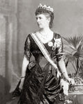 Lady Dufferin Wife Viceroy India Royalty Tiara Gown Sash Vtg. Photo 19thC.