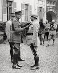 WWI Military Medal Ceremony French Soldiers Officers Award Vtg. Photo