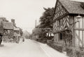 Church Stretton Shropshire Timber House Street Scene Vtg. Photo 19thC.