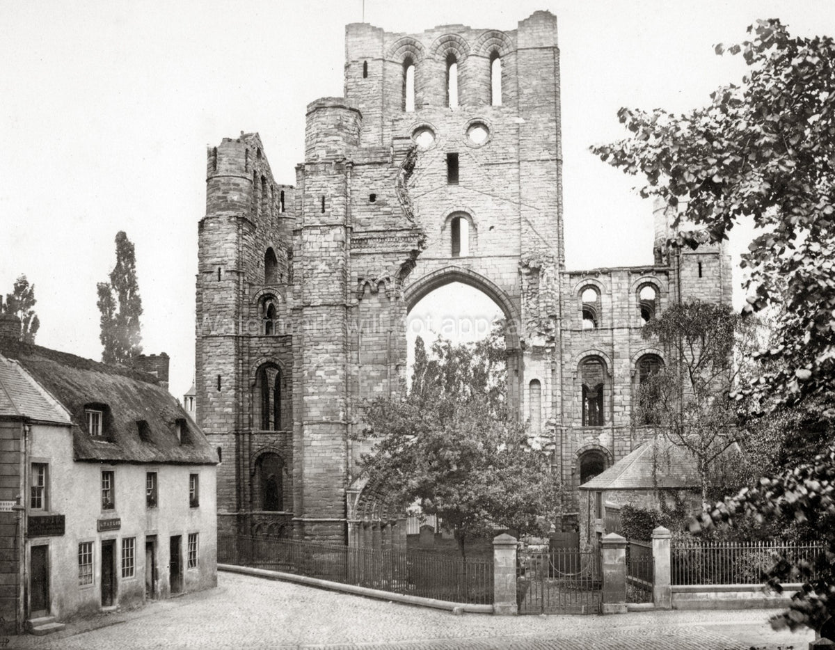 Kelso Abbey Scotland Ruins Gothic Architecture Monastery Vtg. Photo 19thC.