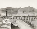 Palermo Italy Piazza Vittoria Norman Palace Porta Nuova Vtg. Photo 19thC.