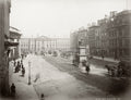 Dublin Ireland College Green Trinity Trams Carriages Vtg. Photo 19thC.