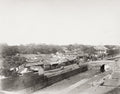 Peking Beijing China City Wall View Rooftops Canal Bridge Vtg. Photo 19thC.