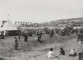 Weston-super-Mare Beach Fairground Swings Crowd Seaside Vtg. Photo 19thC.