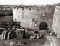 Shanghai China City Walls Gate Bastion Architecture Street Vtg. Photo 20thC.