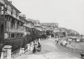 Ventnor Isle Wight Esplanade Horse Cart Seaside Town Beach Vtg. Photo 19thC.