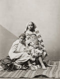 Algerian Girls North African Children Traditional Clothing Vtg. Photo 19thC.