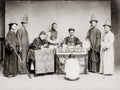China Courtroom Scene Judge Officials Punishment Law Qing Vtg. Photo 19thC.