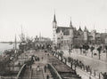 Anvers Antwerp Belgium Het Steen Castle Harbor Waterfront Vtg. Photo 19thC.