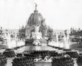 Paris Great Exhibition Chteau d'Eau Fountain Sculpture Vtg. Photo 19thC.