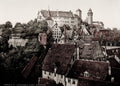 Nuremberg Castle Cityscape Rooftops Bavaria Germany Vtg. Photo 19thC.
