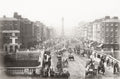 Dublin Sackville Street O'Connell St Traffic Cityscape Trams Vtg. Photo 20thC.