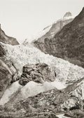 Grindelwald Glacier Switzerland Swiss Alps Mountain Snow Ice Vtg. Photo 19thC.