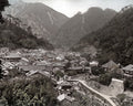 Japan Hillside Village Mountains Traditional Houses Vtg. Photo 19thC.