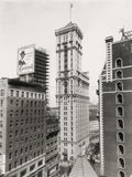 New York Times Building Manhattan Cityscape Skyscraper Vtg. Photo 20thC.