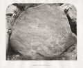 Wady Aleyat Sinai Inscribed Rock Petroglyph Ancient Carving Vtg. Photo 19thC.