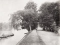 Surabaya Dutch East Indies Street Canal Boats Horse Cart Vtg. Photo 19thC.