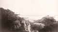 Shantou China Coastal View Hillside Building Rock Formation Vtg. Photo 19thC.