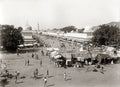 Jaipur Jeypore India Street Scene Market Crowd Architecture Vtg. Photo 19thC.