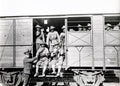 WW1 British Army Gurkhas Soldiers Arriving Front Train Vtg. Photo