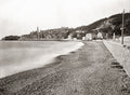 Mentone France Old Town Coastline Seascape Beach Hillside Vtg. Photo 19thC.