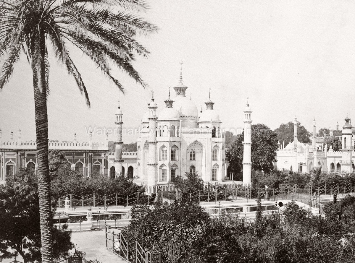 Lucknow India Chota Imambara Mosque Mughal Architecture Domes Vtg. Photo 19thC.