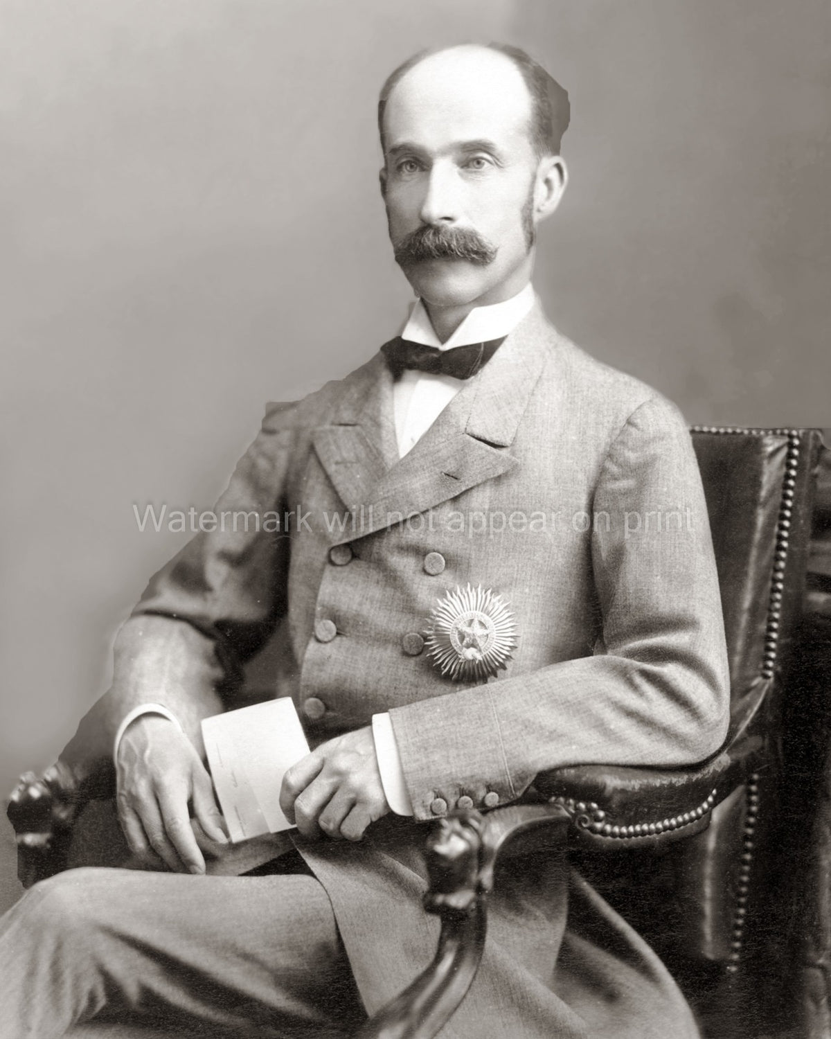 Lord Lansdowne Viceroy India Portrait Statesman Medal Vtg. Photo 19thC.