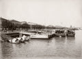 Shanghai Bund China Waterfront Boats Sampans Cityscape Vtg. Photo 19thC.