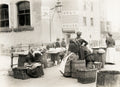 Whitby Yorkshire Women Selling Fish Quay Barrels Baskets Vtg. Photo 19thC.