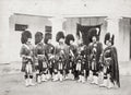 British Army India NCOs 79th Highlanders Soldiers Kilts Vtg. Photo 19thC.