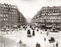 Paris Avenue de L'Opera France Traffic Street Scene Carriages Vtg. Photo 19thC.