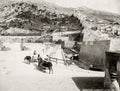 Gibraltar Landport Gate Military Fortifications Rock Walls Vtg. Photo 19thC.