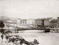 Vienna Austria Stephanie Bridge Cityscape Danube Canal Vtg. Photo 19thC.