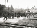 French Troops Marching Oulchy World War Soldiers Vtg. Photo WW1