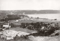 Bangor Wales Menai Strait Coastal Townscape Church Spire Vtg. Photo 19thC.