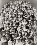 Chile Young Chilean Women Composite Portraits Collage Fashion Vtg. Photo 19thC.