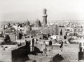 Cairo Egypt Rooftop View Mosque Minaret Domes Cityscape Vtg. Photo 19thC.