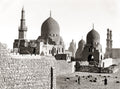 Tombs Caliphs Cairo Egypt City Dead Domes Minarets Vtg. Photo 19thC.